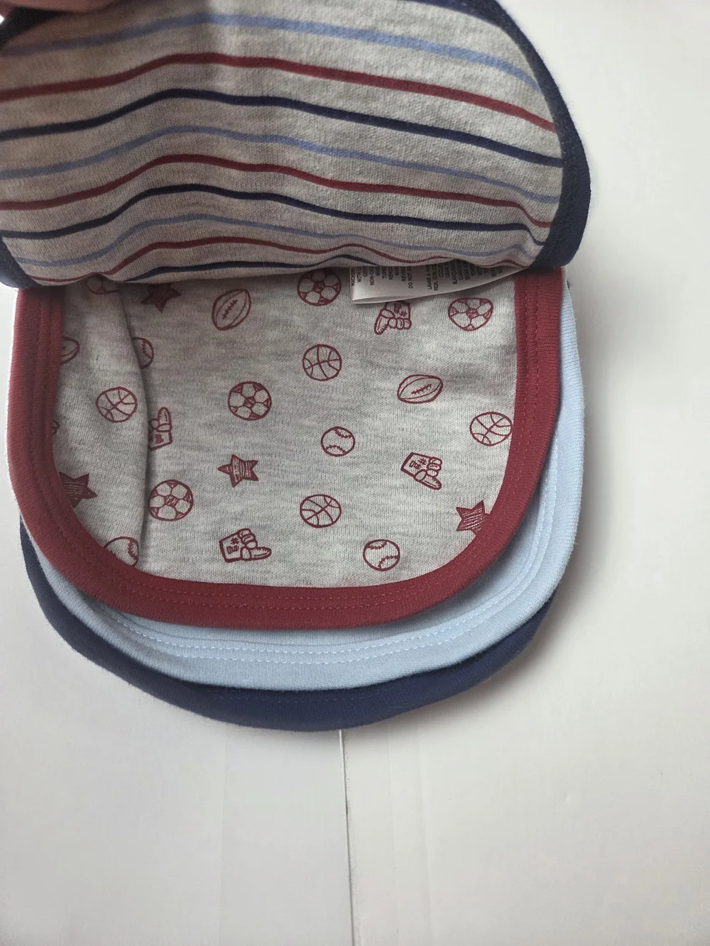 next Varsity Helmet Bib Set - Navy, Gray, Red, Light Blue